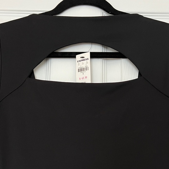 NWT Express Black Long Sleeve Dress - Picture 3 of 3
